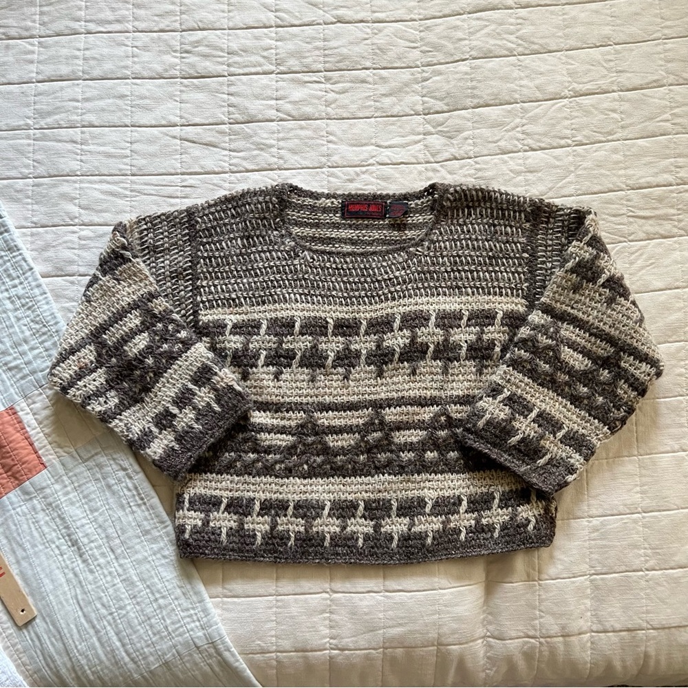 Vintage southwest cropped sweater